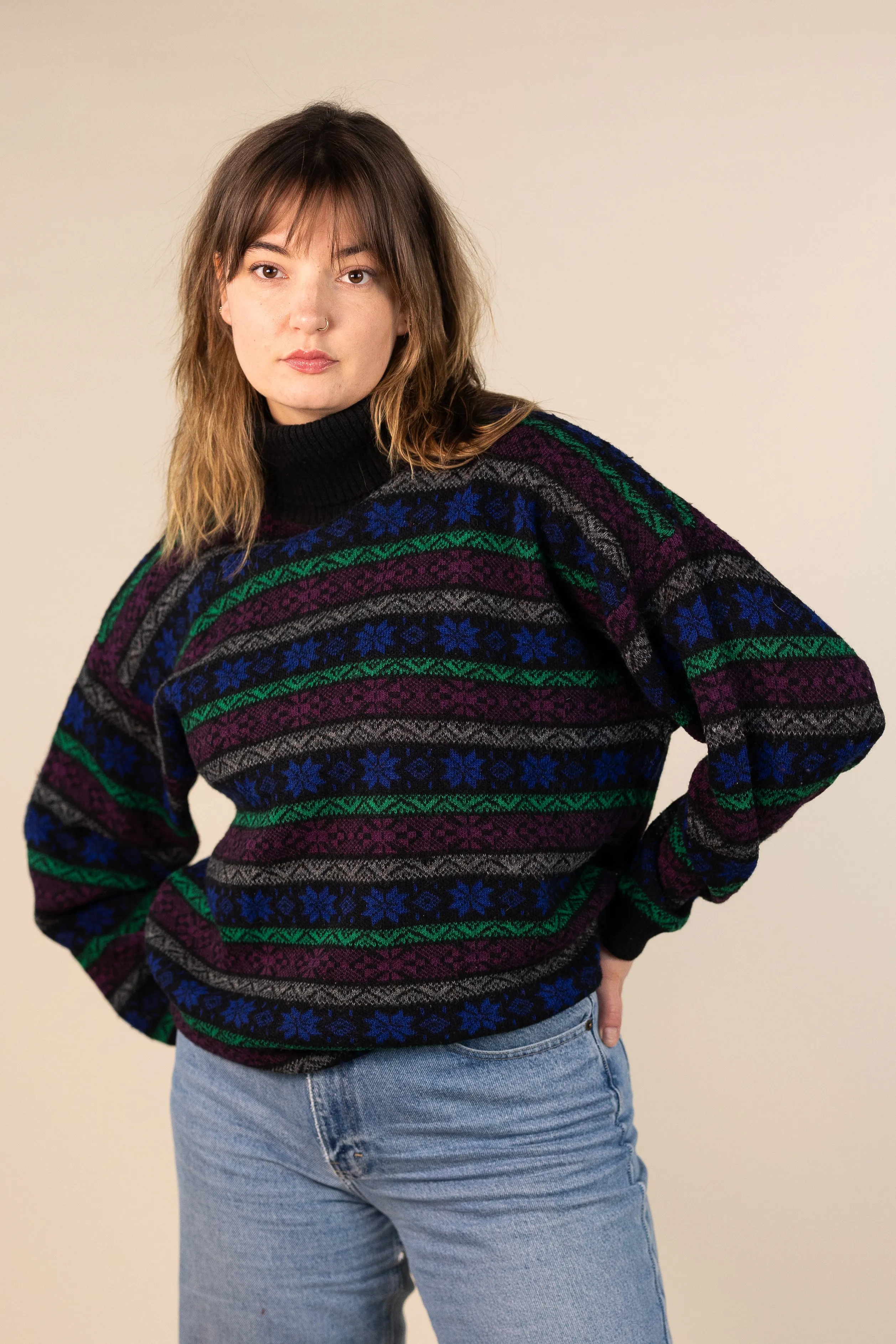 90s Turtleneck Jumper | ThriftTale