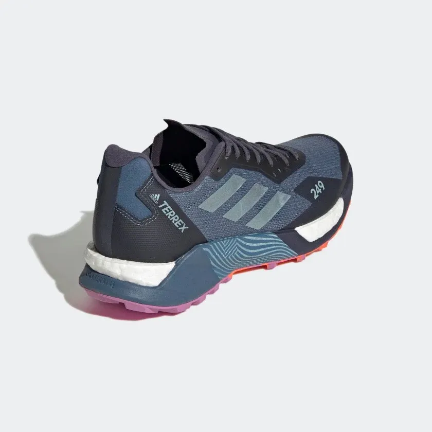 Adidas Women's Agravic Ultra Trail Running Shoes - Wonder Steel / Magic Grey Met / Pulse Lilac