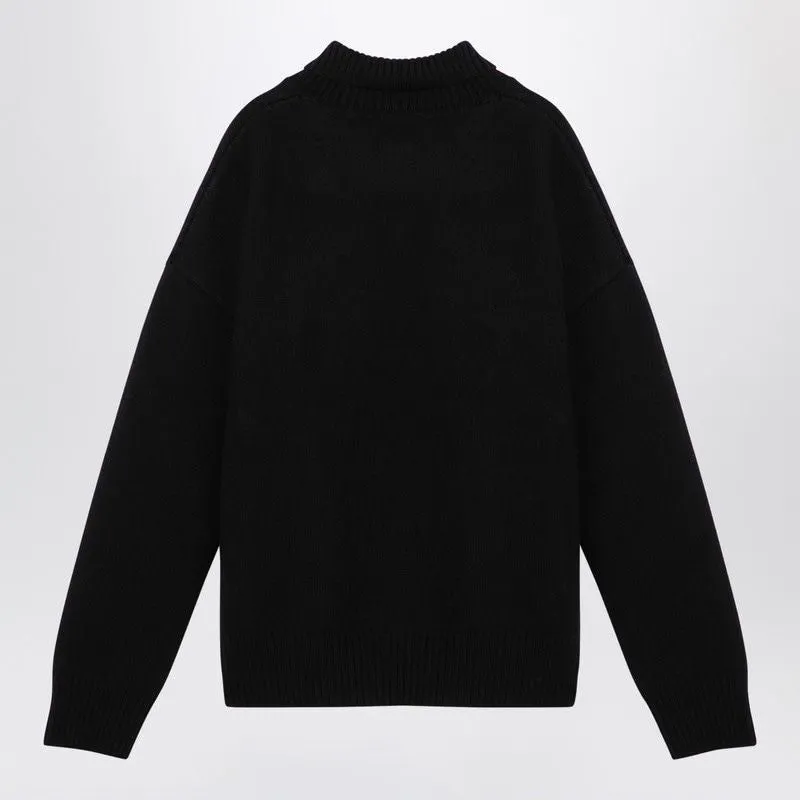 AMI DE COEUR BLACK OVERSIZE TURTLENECK