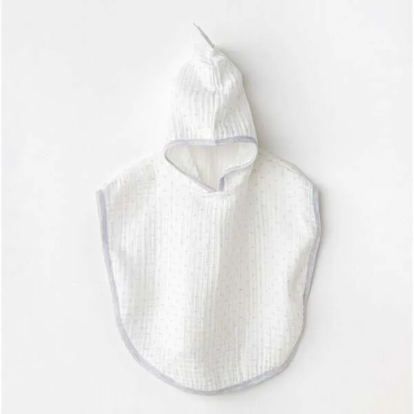 Andy Wawa Muslin Cotton Poncho, White