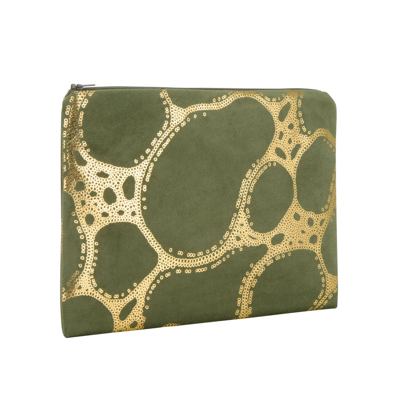 AOIFE MULLANE Printed Clutch - Emerald