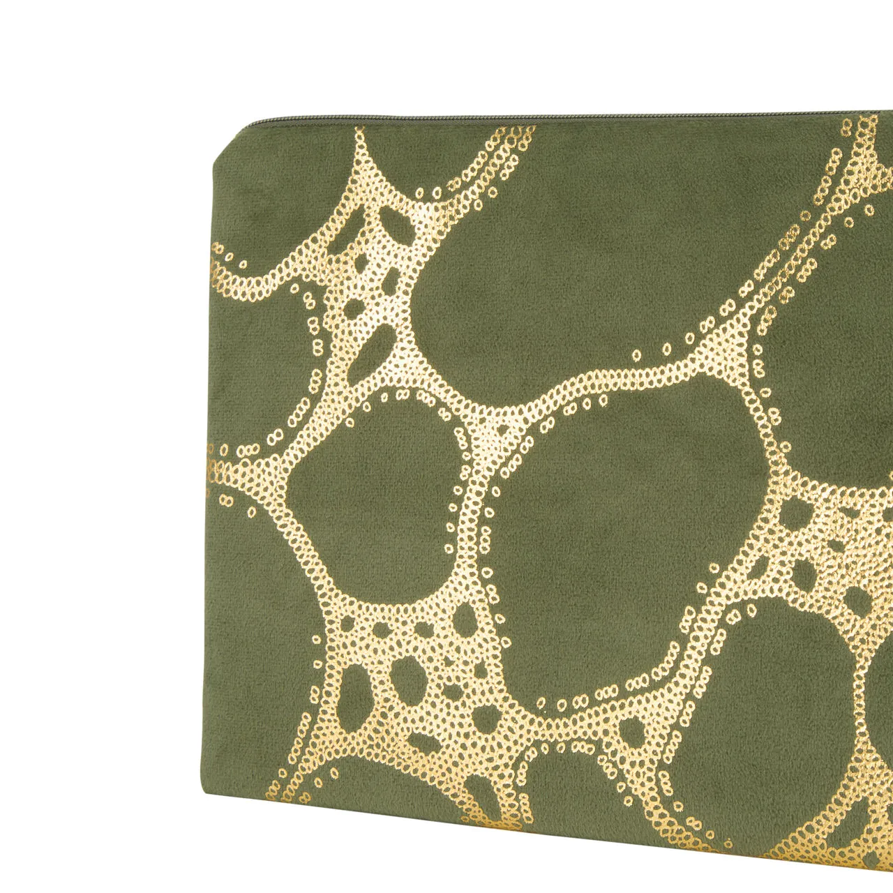 AOIFE MULLANE Printed Clutch - Emerald