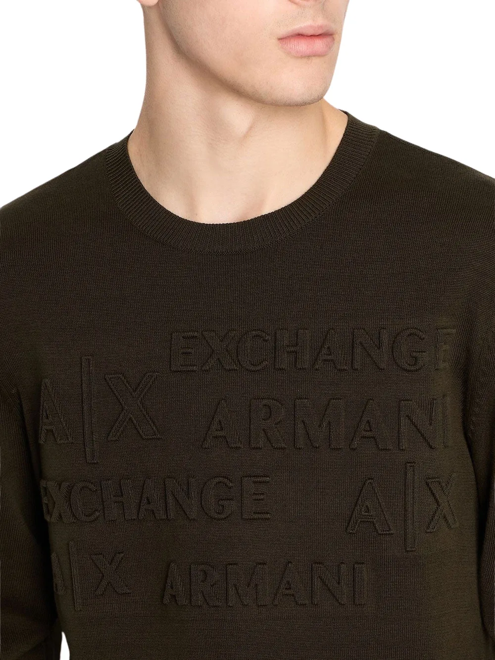 Armani Exchange Maglia Uomo 6rzm1c Zmx8z Verde