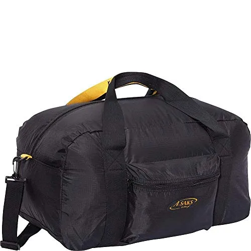 A.Saks 22in. Carry-on Nylon Duffel in Black