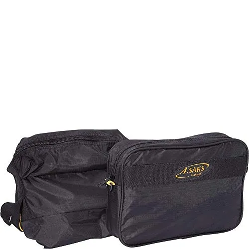 A.Saks 22in. Carry-on Nylon Duffel in Black