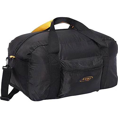 A.Saks 22in. Carry-on Nylon Duffel in Black