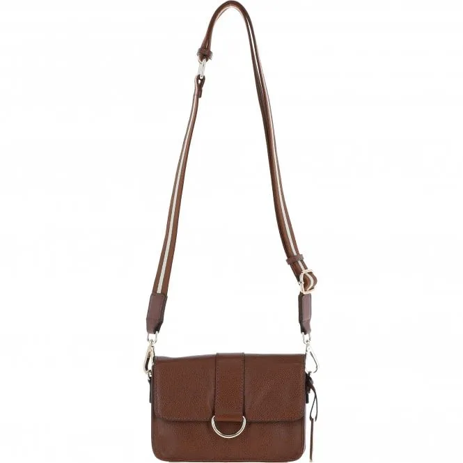 Ashwood Real Leather Small Crossbody Bag 2 Tone Tan: 64297