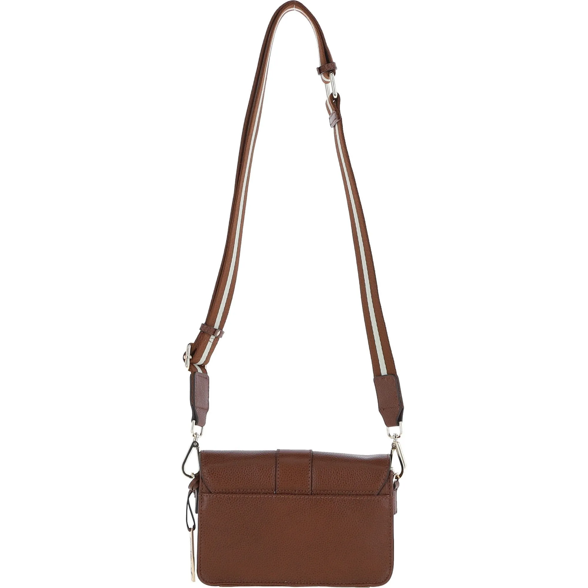 Ashwood Real Leather Small Crossbody Bag 2 Tone Tan: 64297