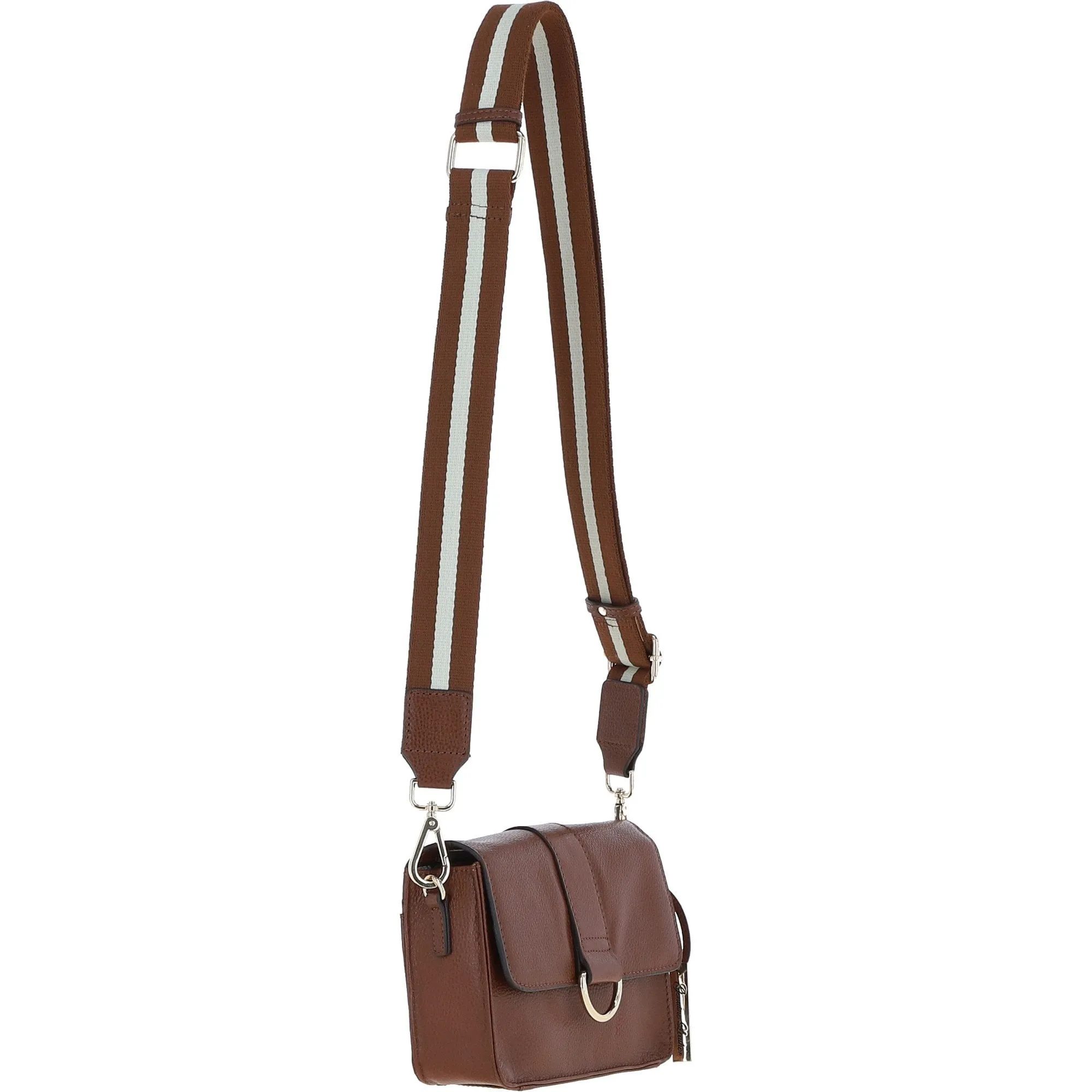 Ashwood Real Leather Small Crossbody Bag 2 Tone Tan: 64297