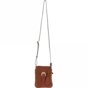 Ashwood Suede & Leather Small Crossbody Bag Tan: S-11