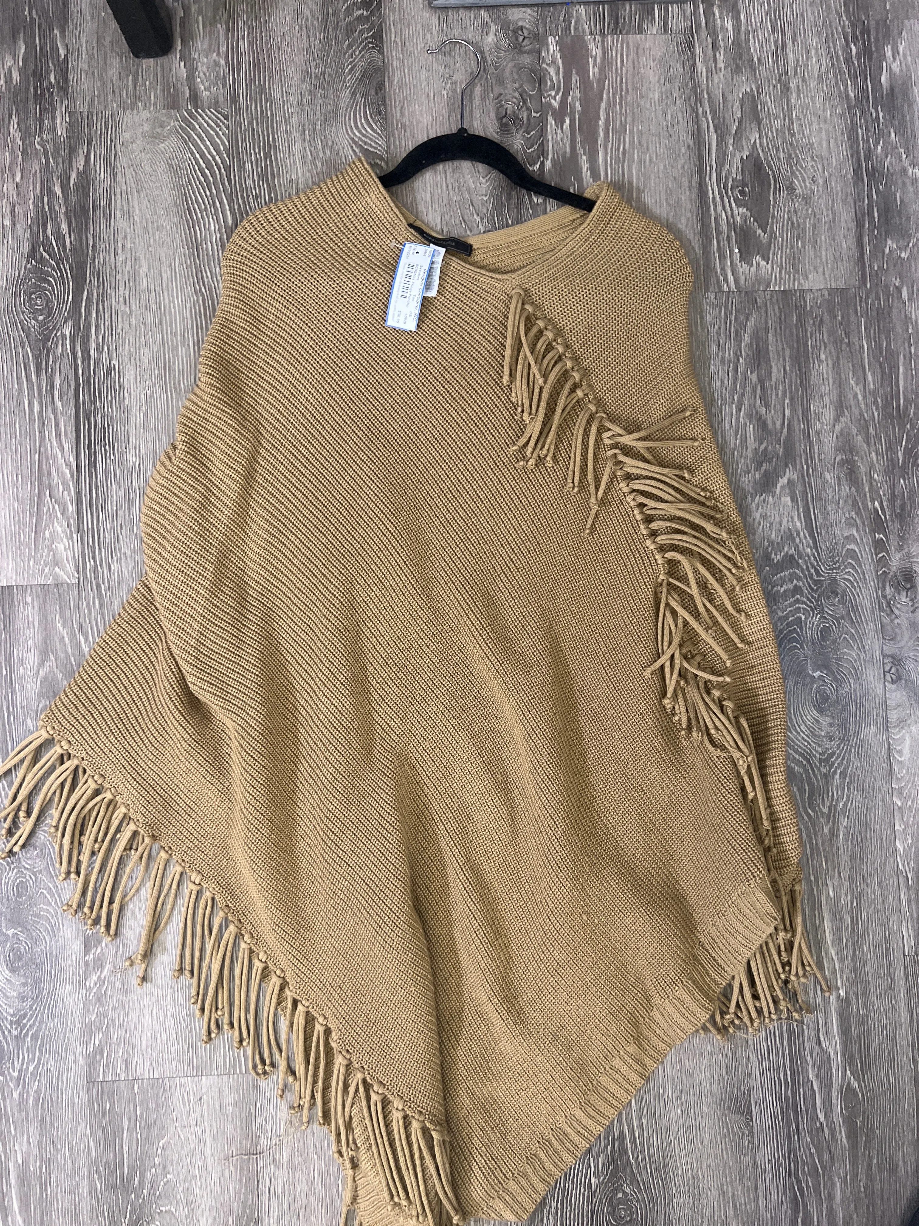 BCBGMax Fringe Poncho (Size Small)