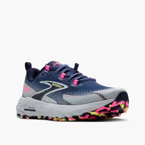 Brooks Cascadia 18 Oceana / Pearl Blue / Pink  Adventure on the agenda? Lace up the women's Cascadia 18 mountain trail-running s