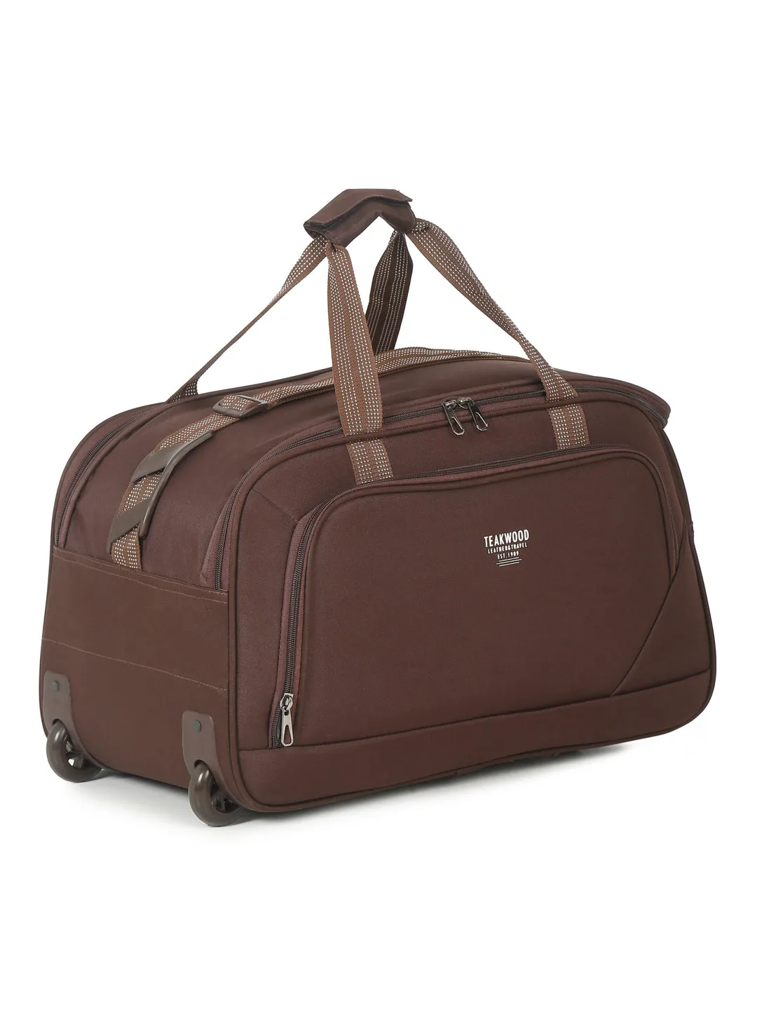 Brown Printed Medium Duffel Bag - Clearance sale