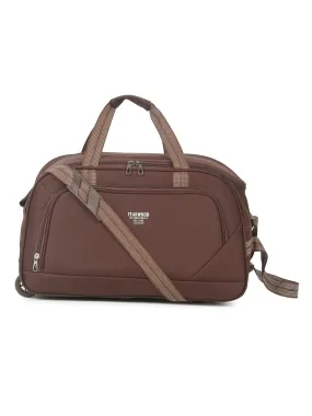 Brown Printed Medium Duffel Bag - Clearance sale