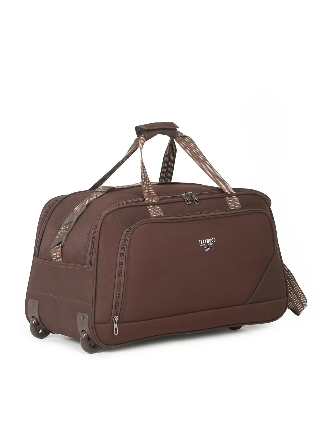 Brown Printed Small Duffel Bag- Clearance sale