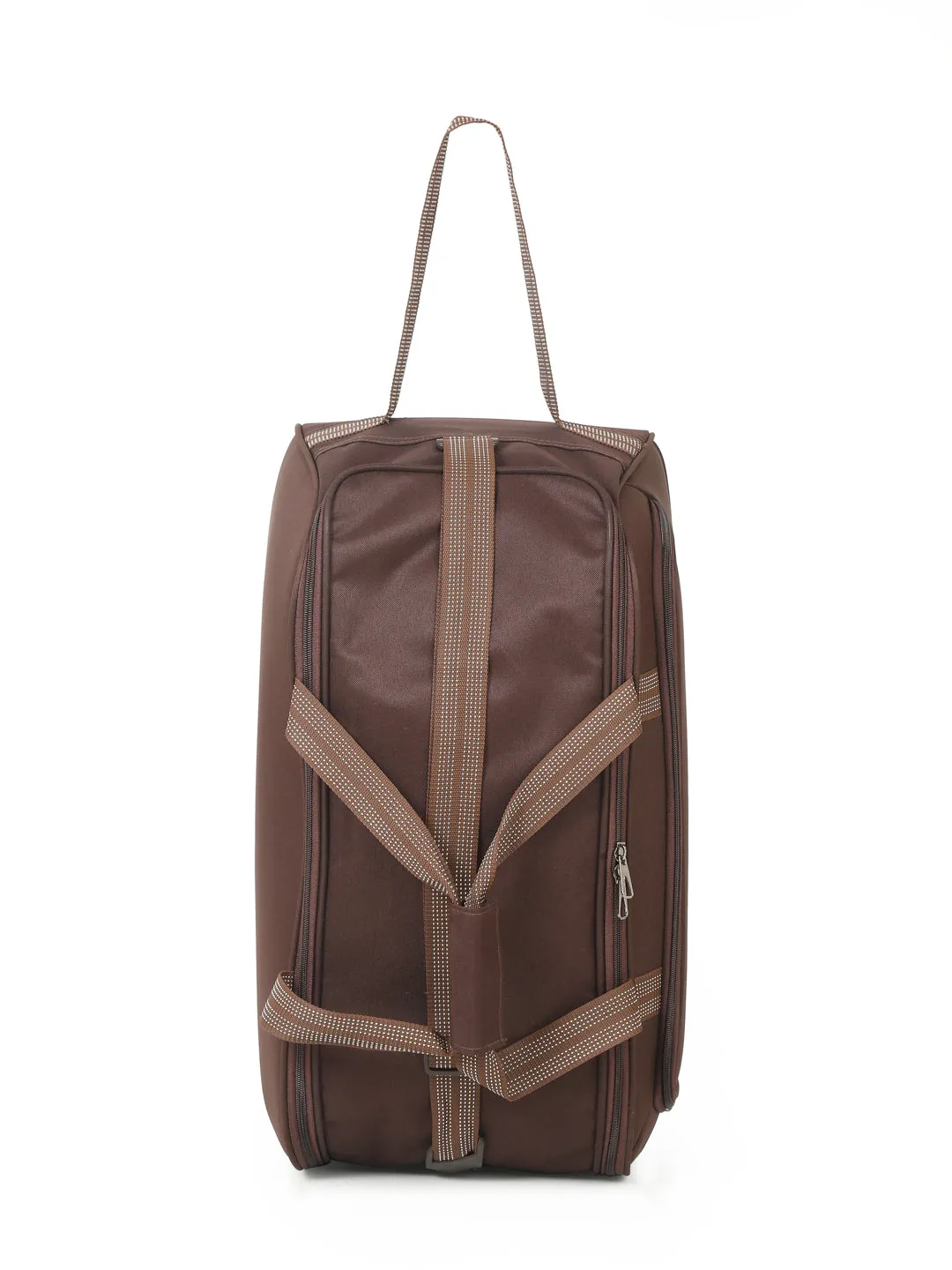 Brown Printed Small Duffel Bag- Clearance sale