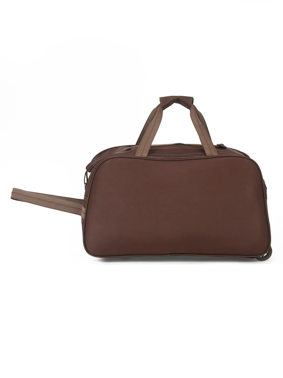 Brown Printed Small Duffel Bag- Clearance sale