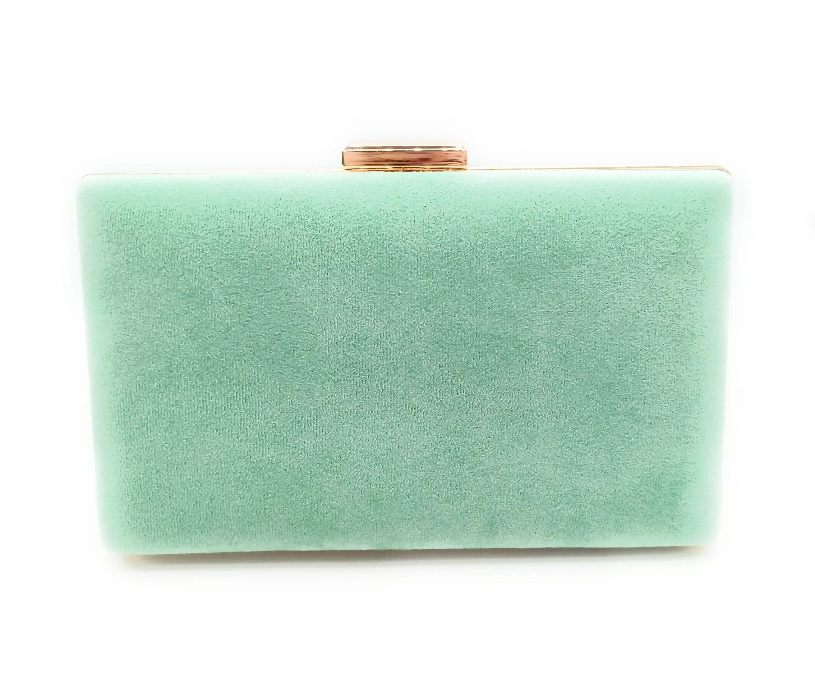 Cartera De Mano Bolso Fiesta · Ante Verde Agua