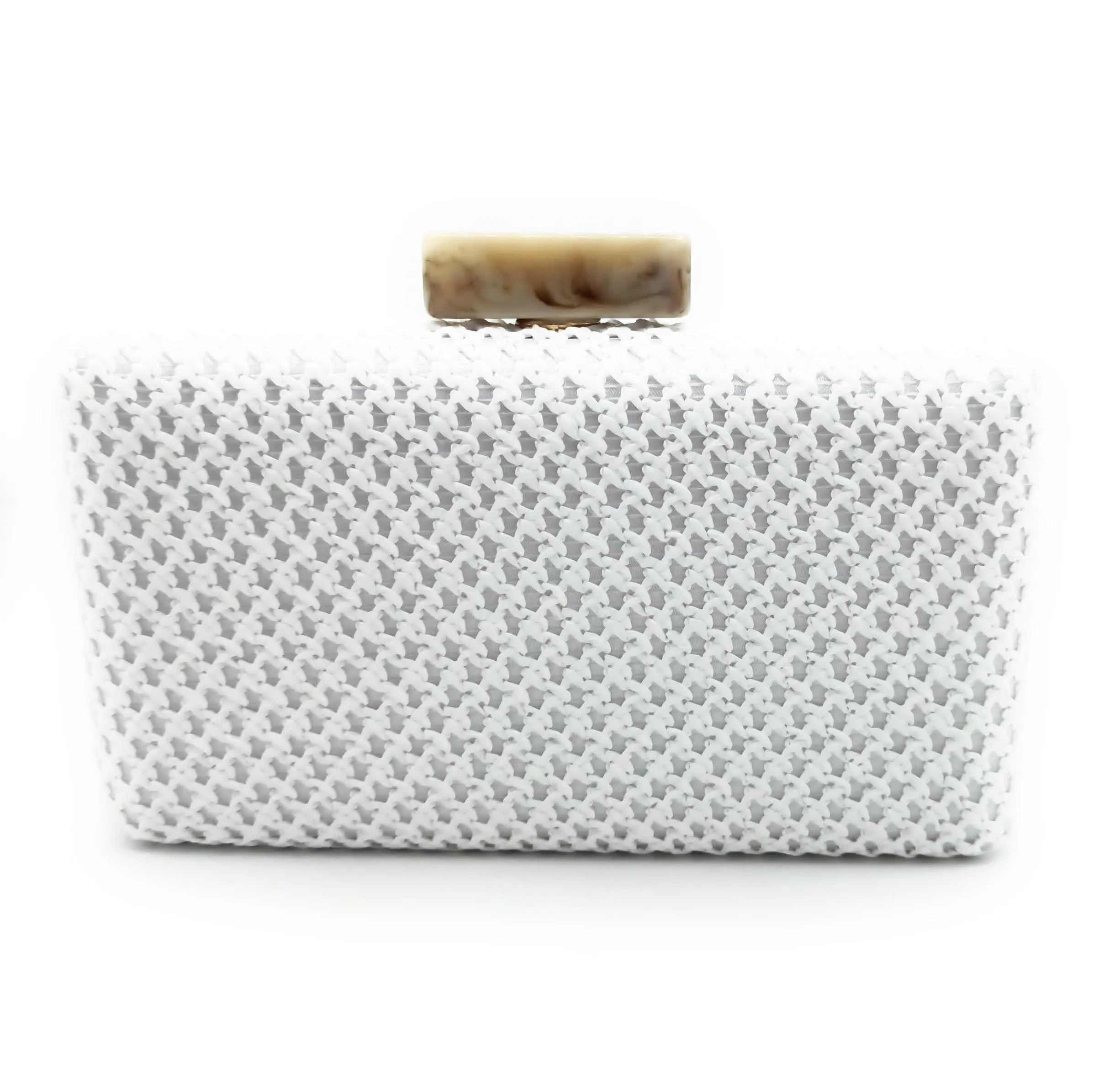 Cartera De Mano Bolso Fiesta · Croché Blanco (última unidad!)