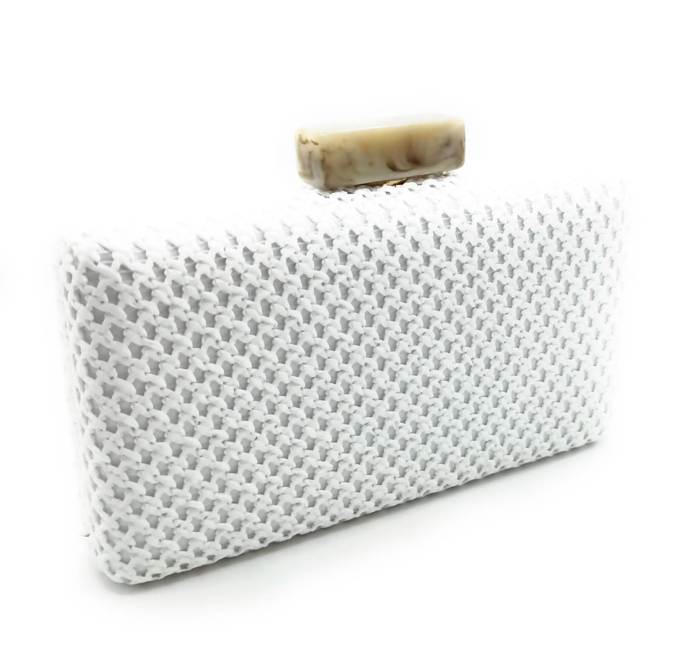 Cartera De Mano Bolso Fiesta · Croché Blanco (última unidad!)