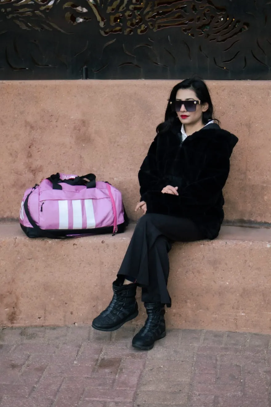 Chicago duffel pink