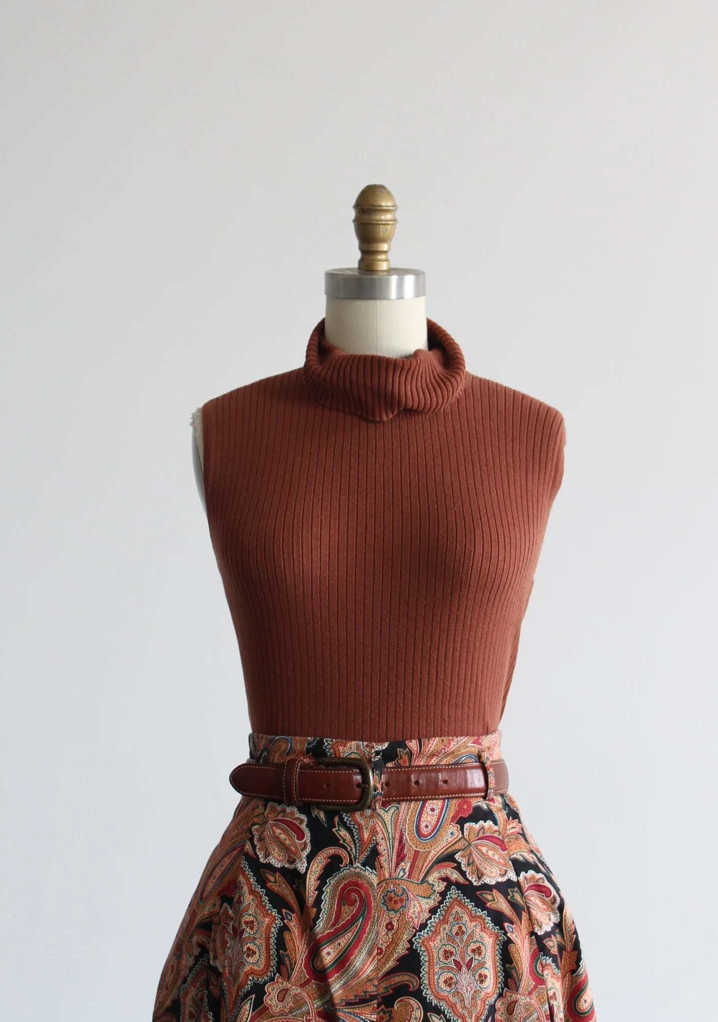 clay silk turtleneck