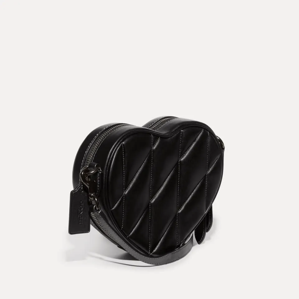 Coach Quilted Leather Heart Crossbody Bag