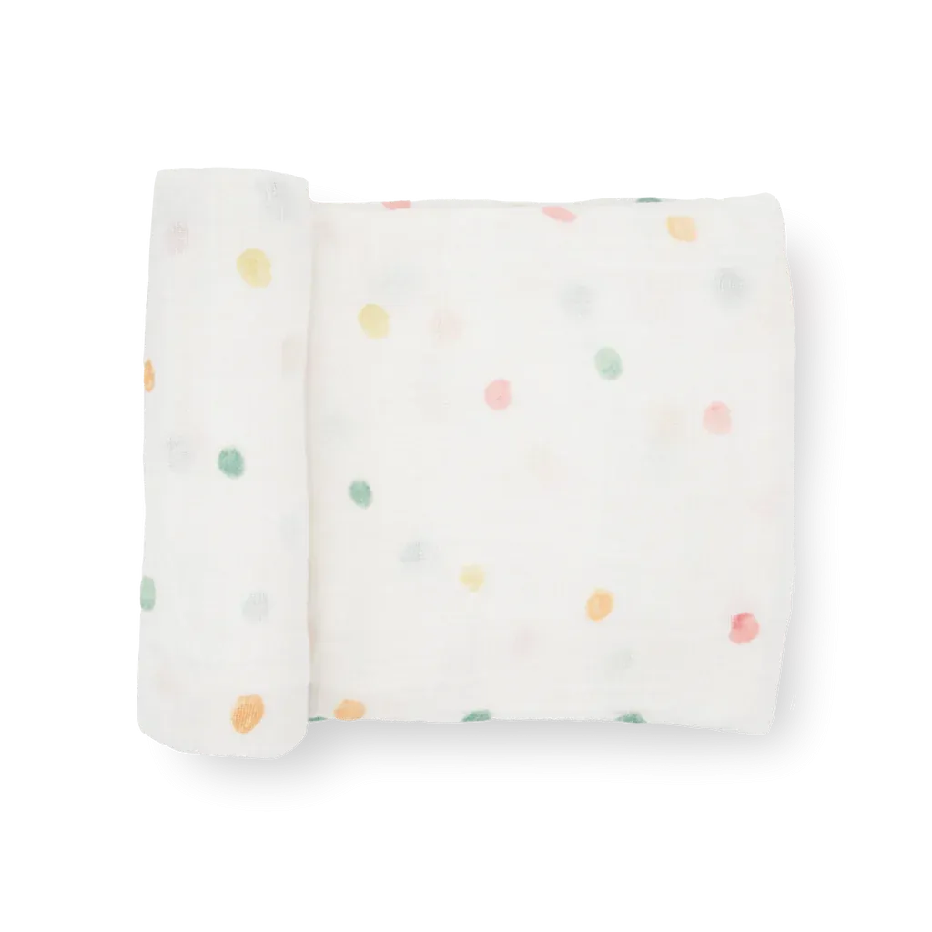 Cotton Swaddle, Party Dots