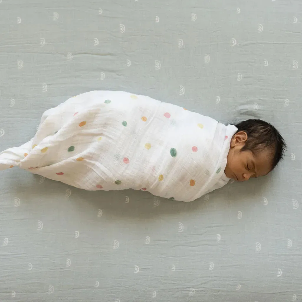 Cotton Swaddle, Party Dots