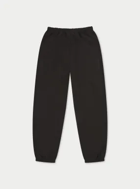 COUTURE TEDDY FLEECE JOGGERS - BLACK