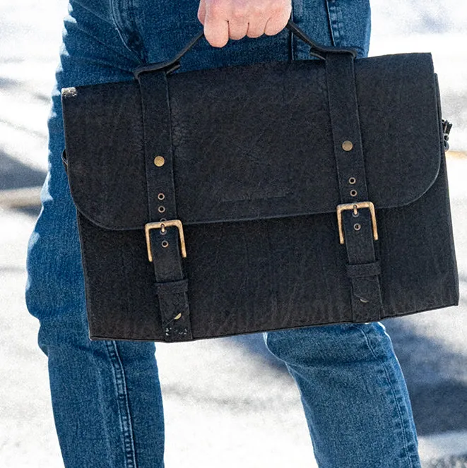 CUELLO DE TORO MESSENGER BAG - COAL BLACK