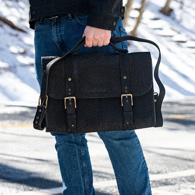 CUELLO DE TORO MESSENGER BAG - COAL BLACK