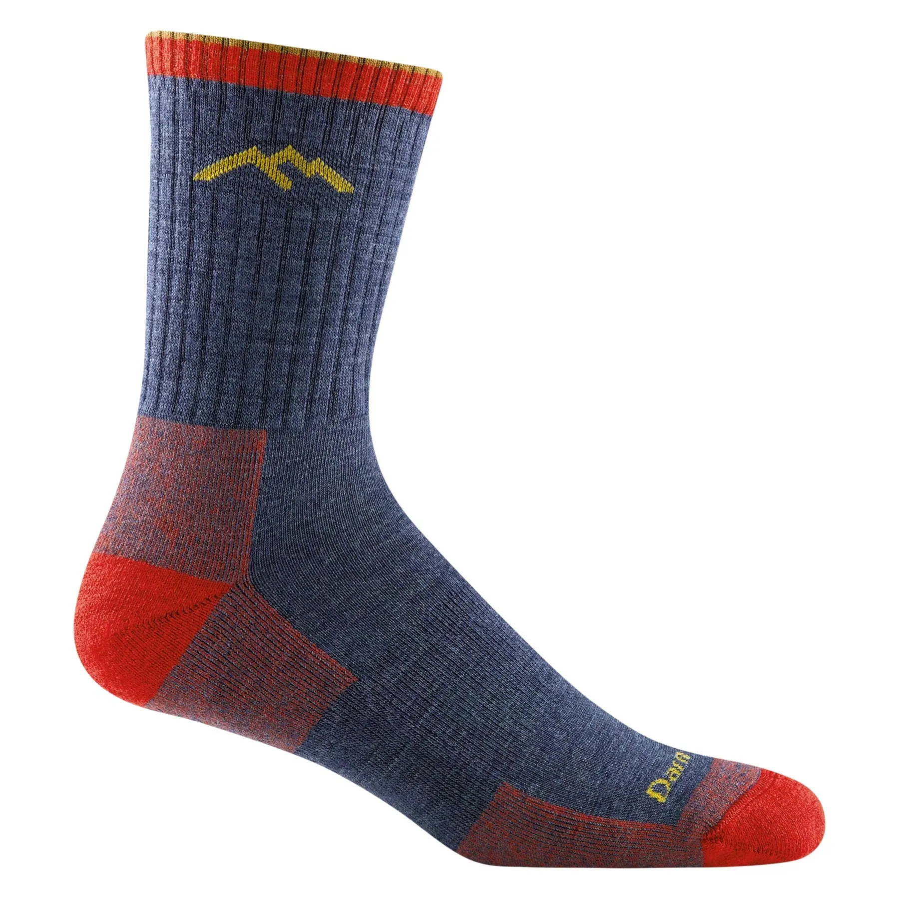 Darn Tough Men's Hiker Micro Crew Midweight Hiking Sock 1466 - Denim