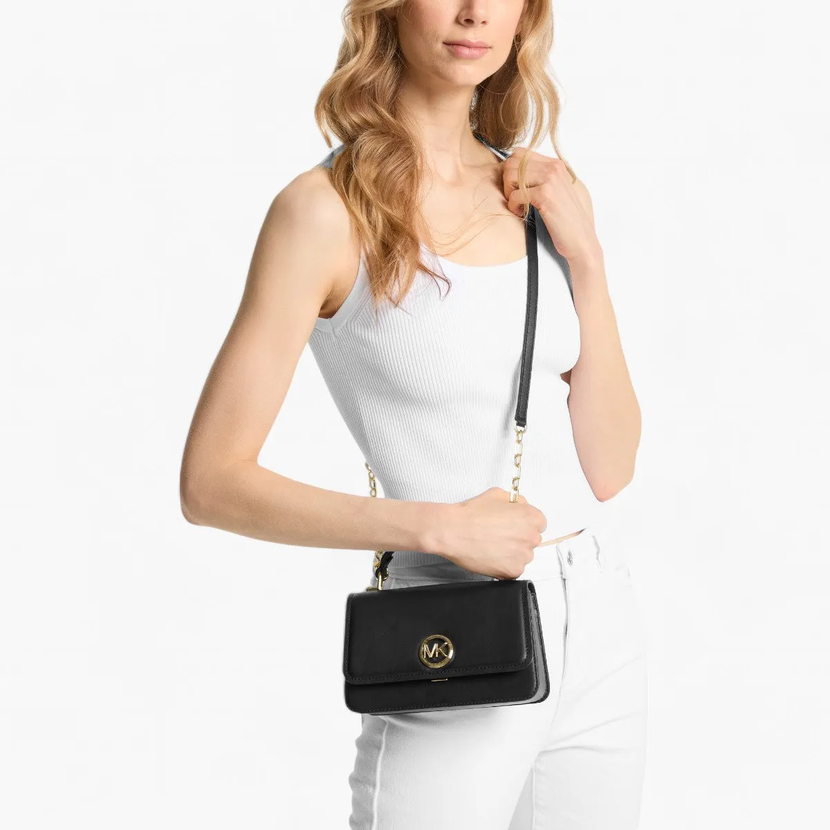 Delancey Small Leather Crossbody Satchel