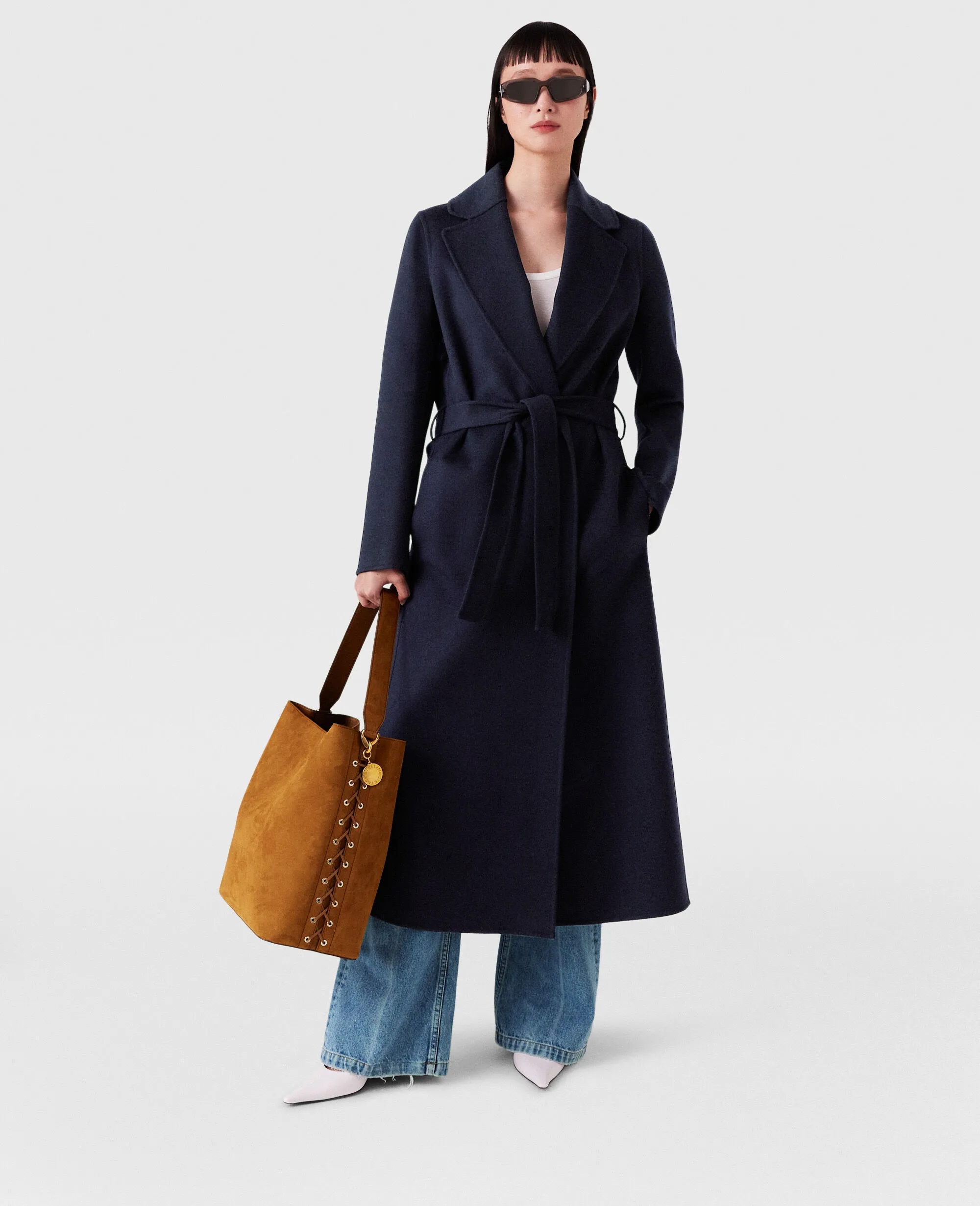 Double-Faced Belted Trench Coat