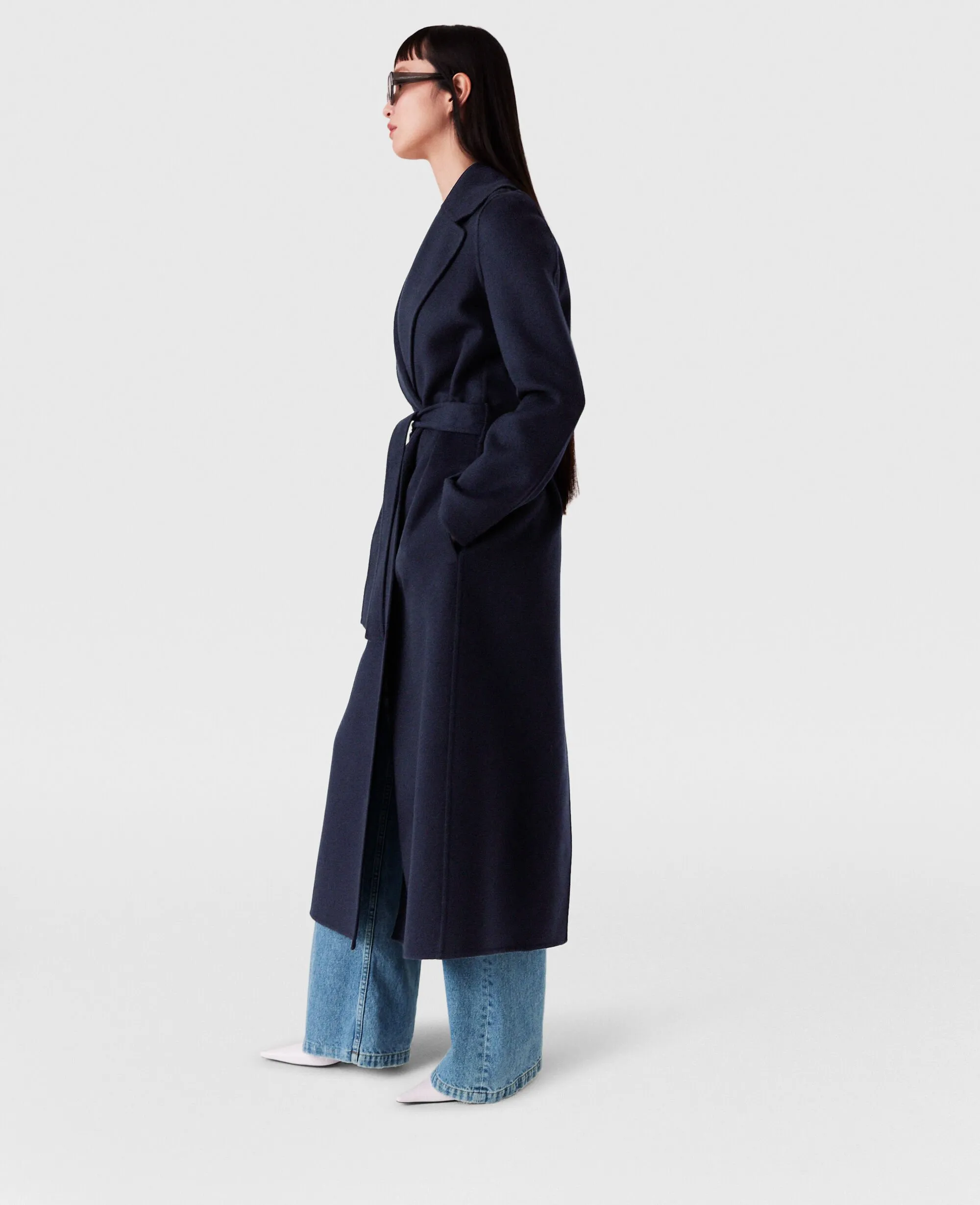 Double-Faced Belted Trench Coat