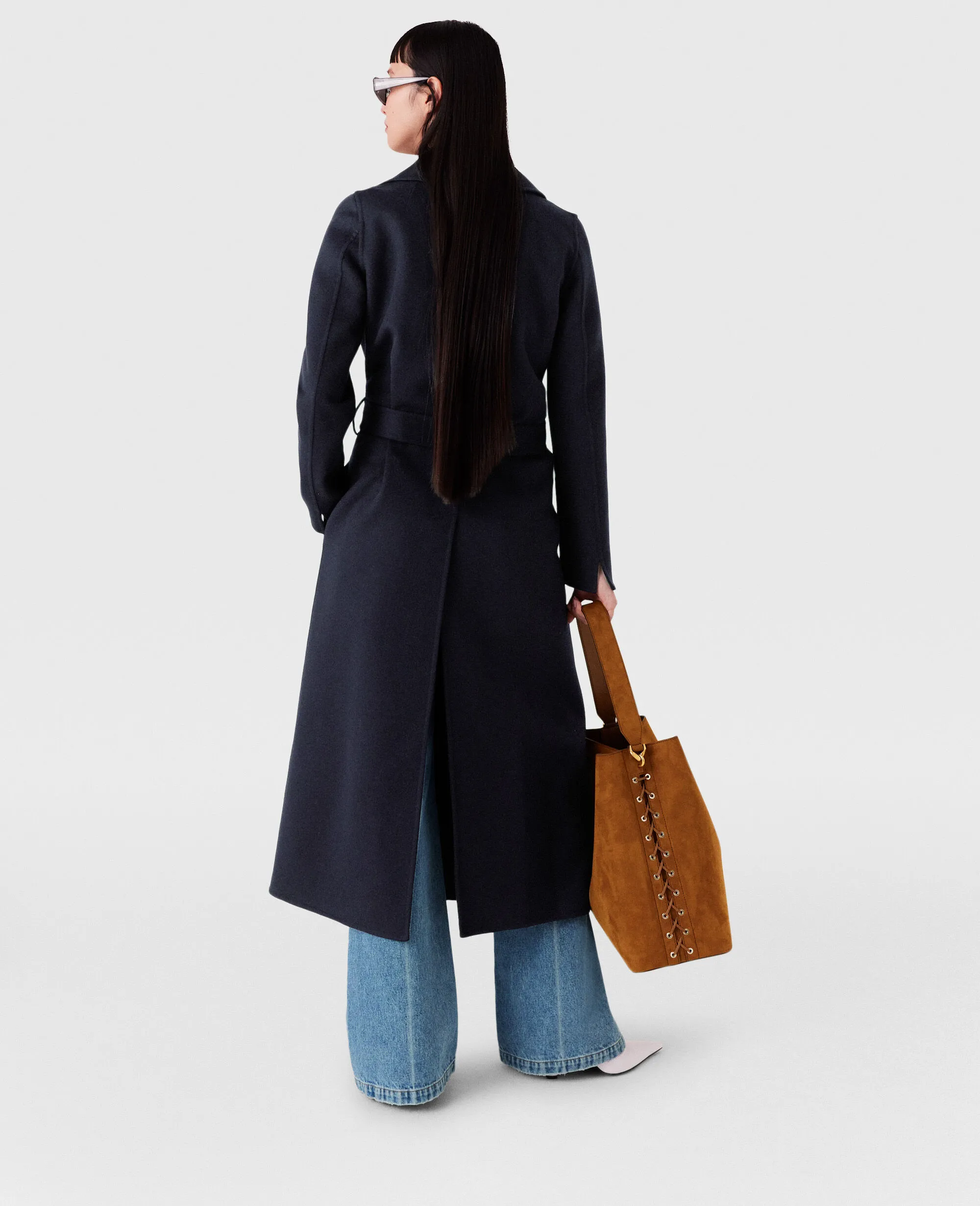 Double-Faced Belted Trench Coat