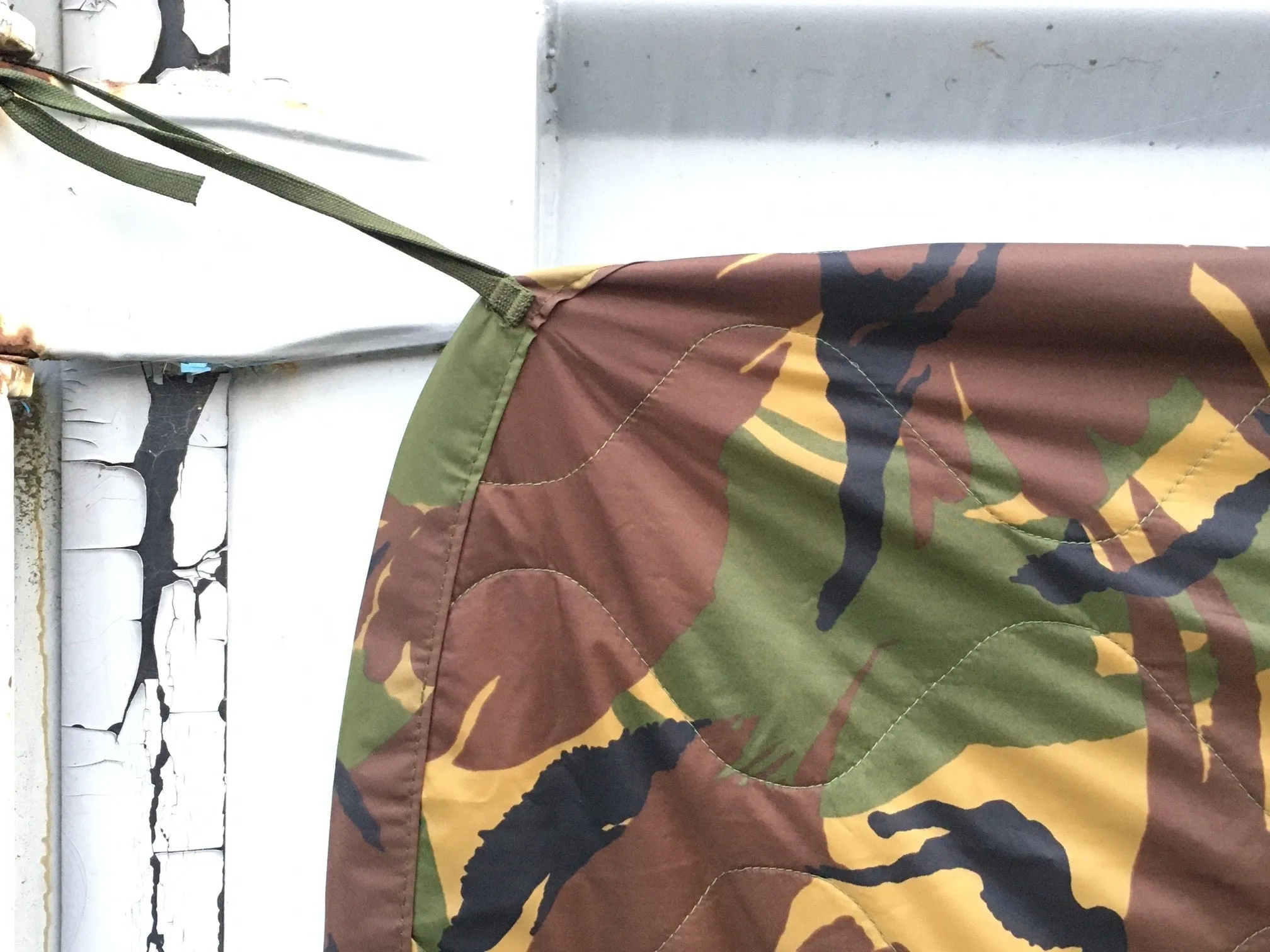 Dutch DPM Camo Poncho quilted liner - for use with poncho as sleeping bag