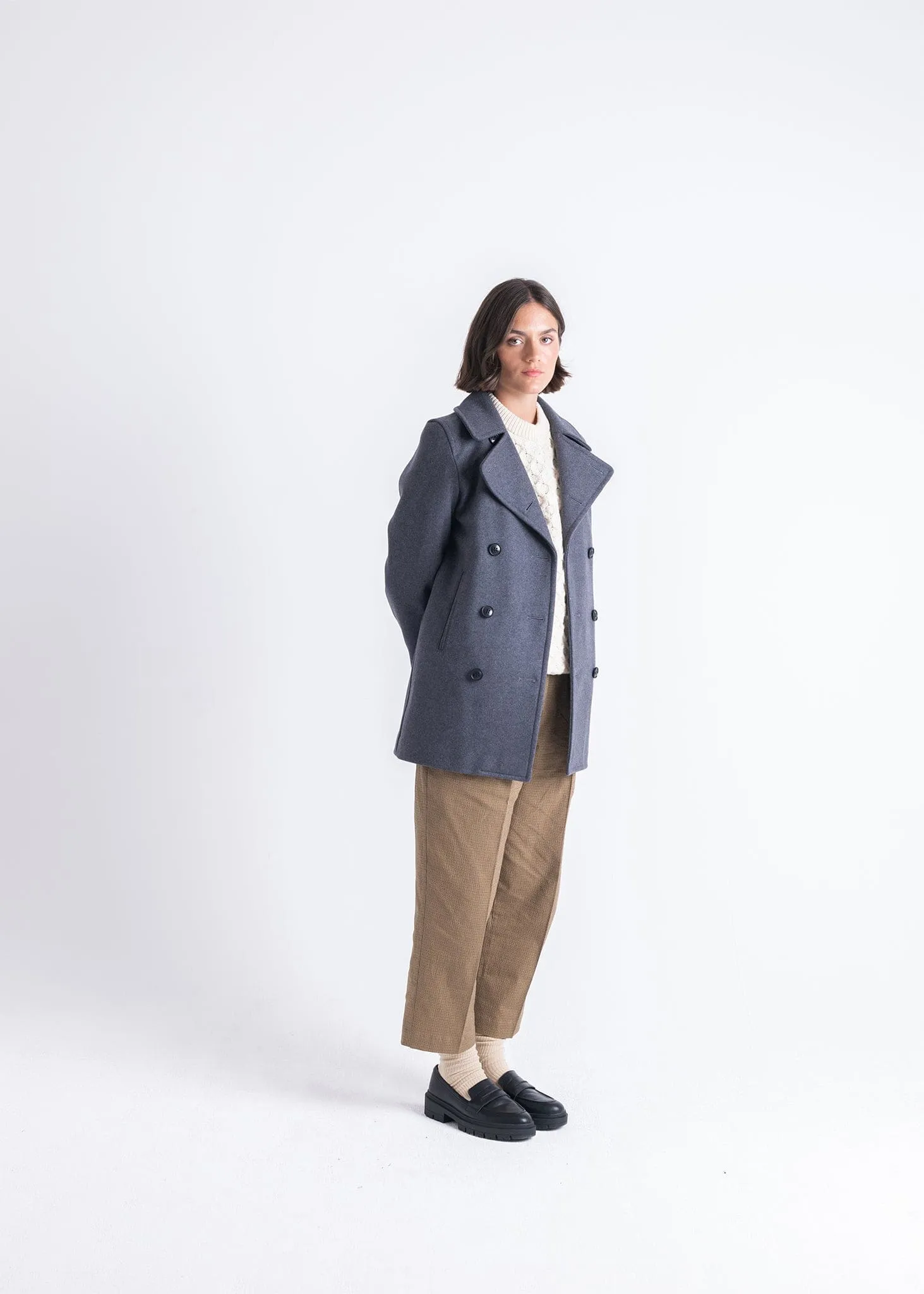 Ellen Peacoat Grey