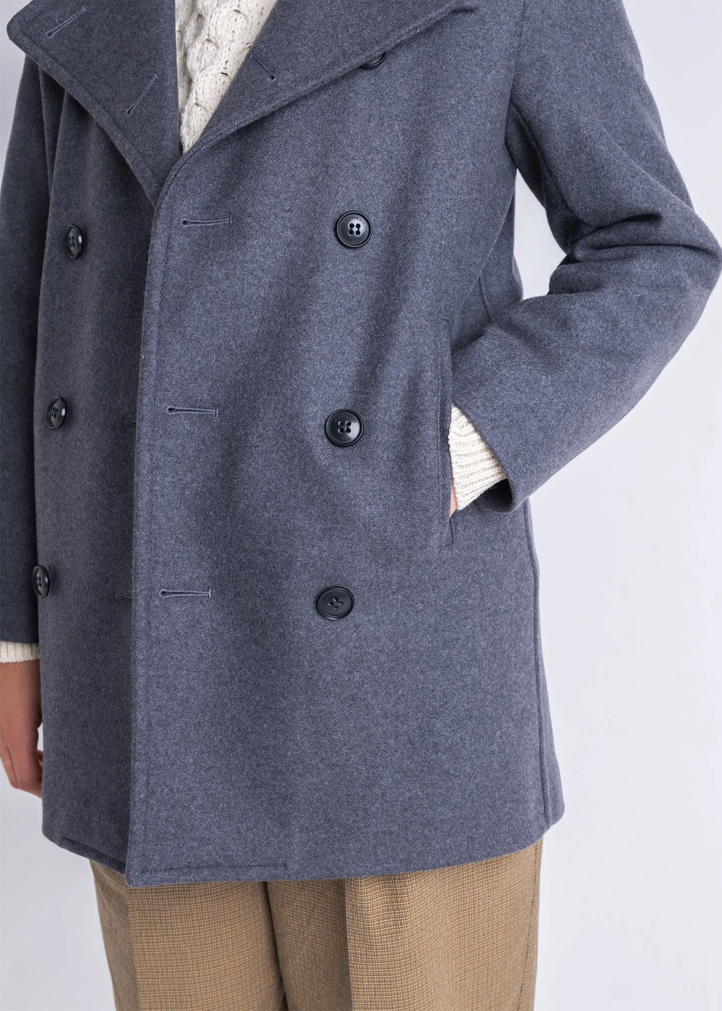 Ellen Peacoat Grey