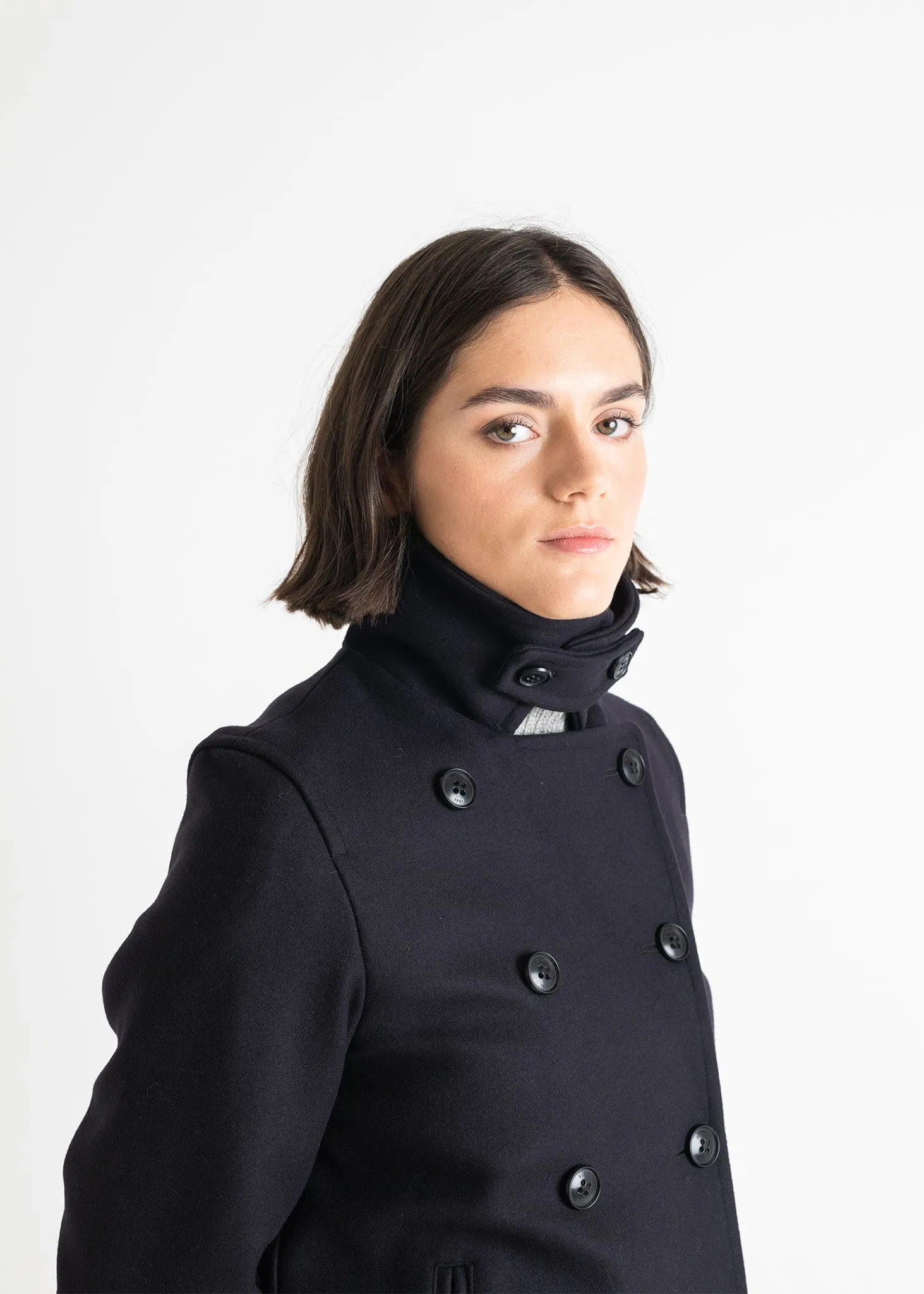 Ellen Peacoat Navy