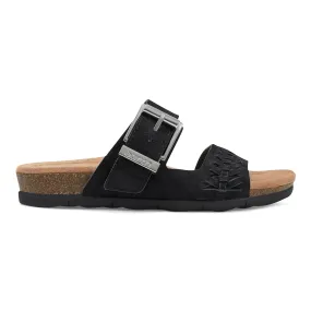 Emani Round Toe Casual Flat Slip-on Sandals