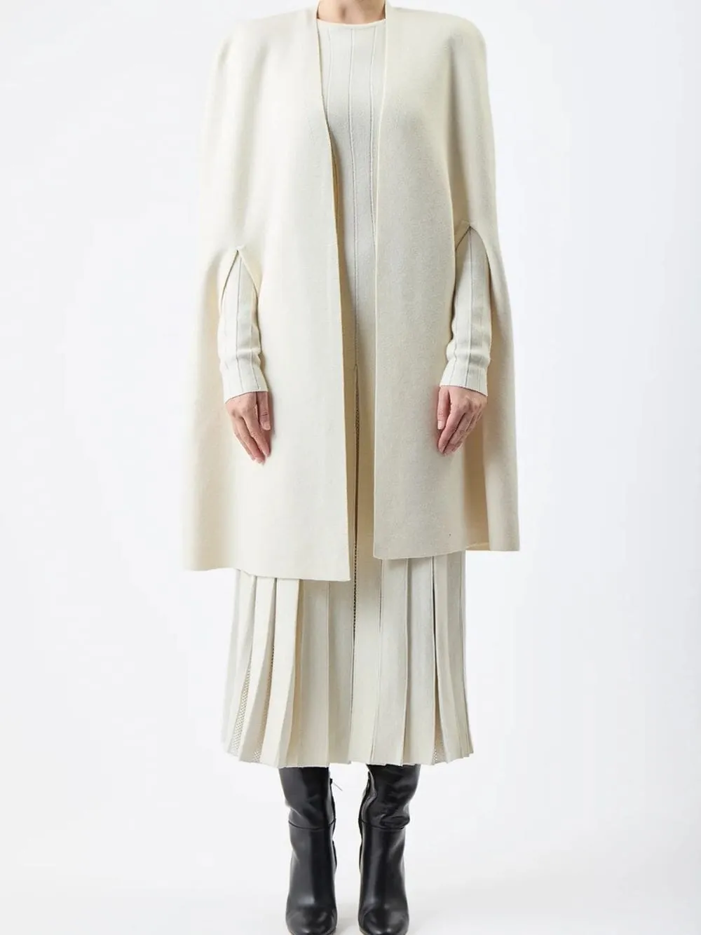 Eoin Wool Poncho Cape