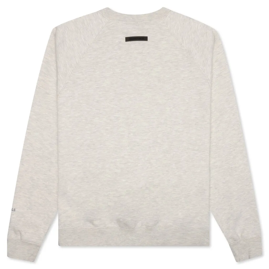 Essentials Pullover Crewneck - Light Heather Oatmeal