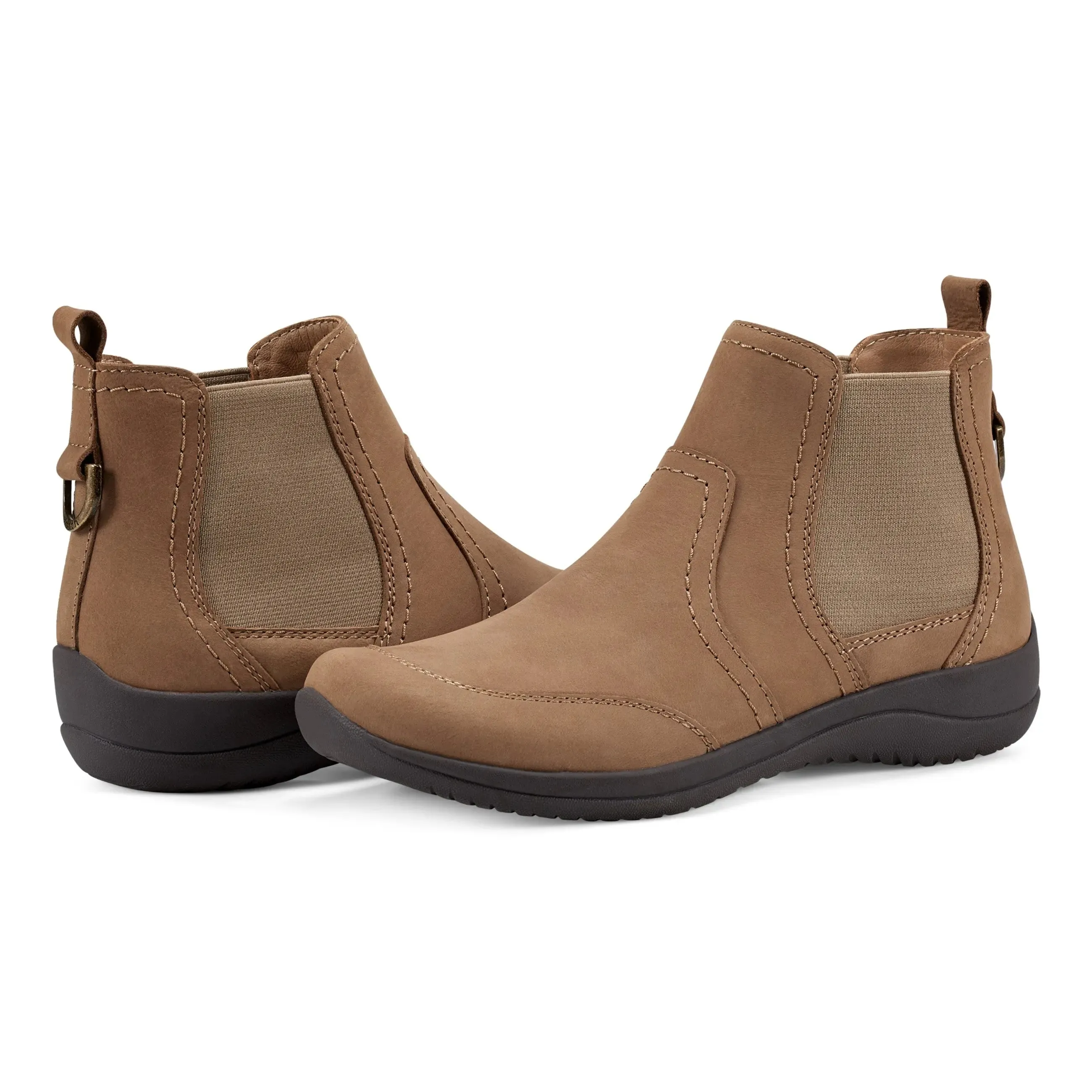 Faine Round Toe Casual Slip-on Flat Booties