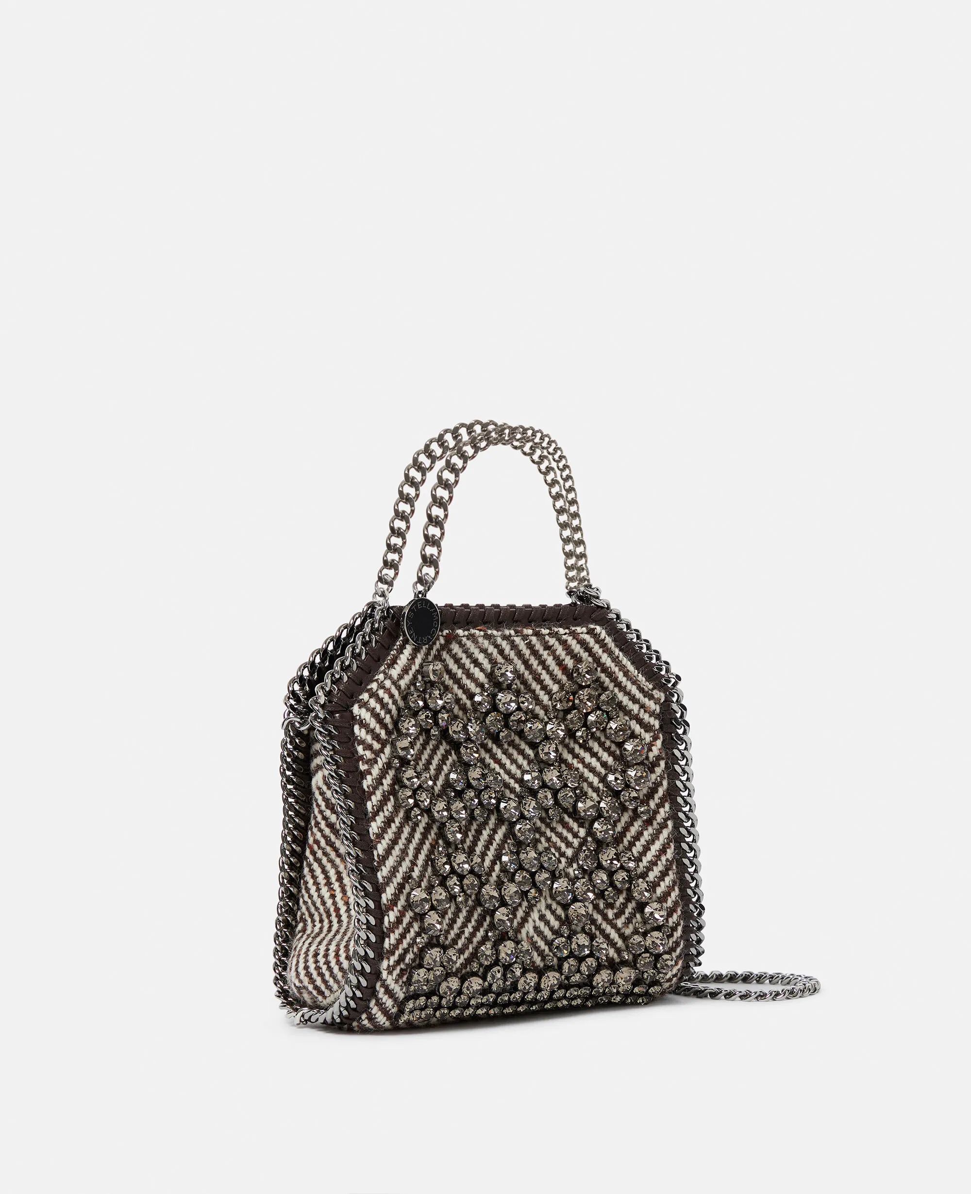 Falabella Tiny Crystal Cage Tote Bag