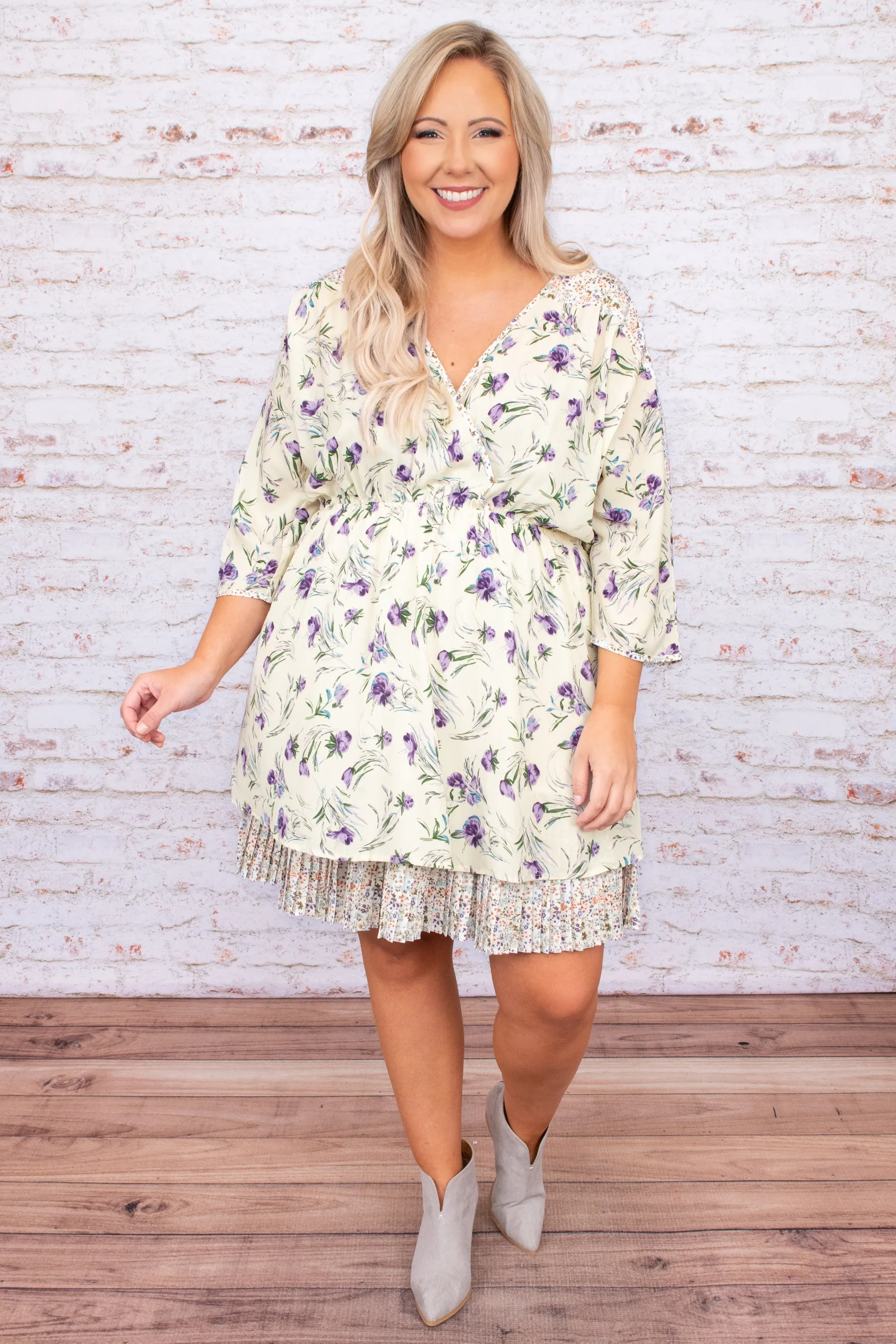 Feeling Connected Dress, Cream