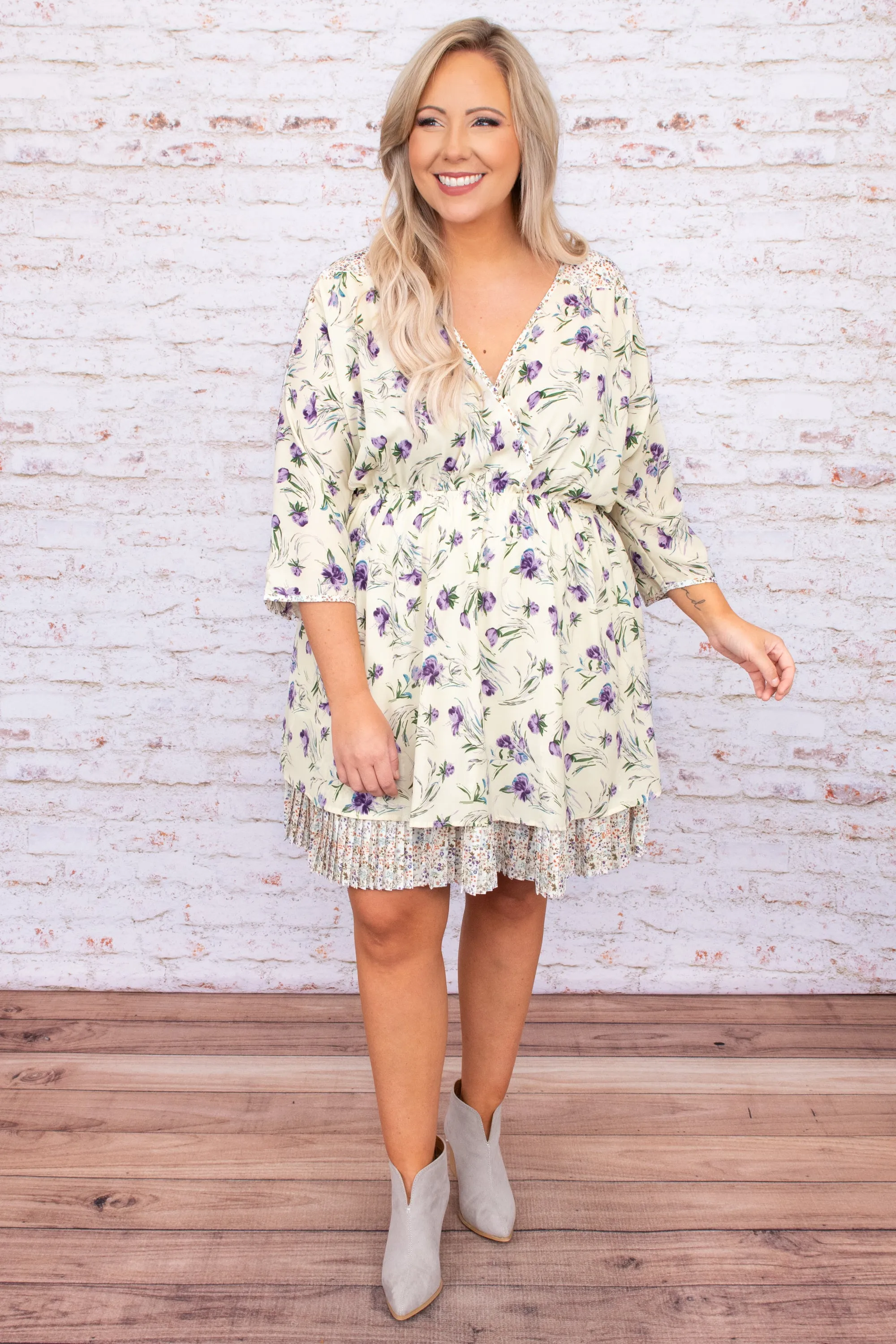 Feeling Connected Dress, Cream