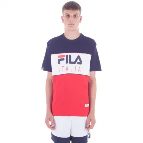 FILA Black Line Manchee T-Shirt (Peacoat/White/Red)