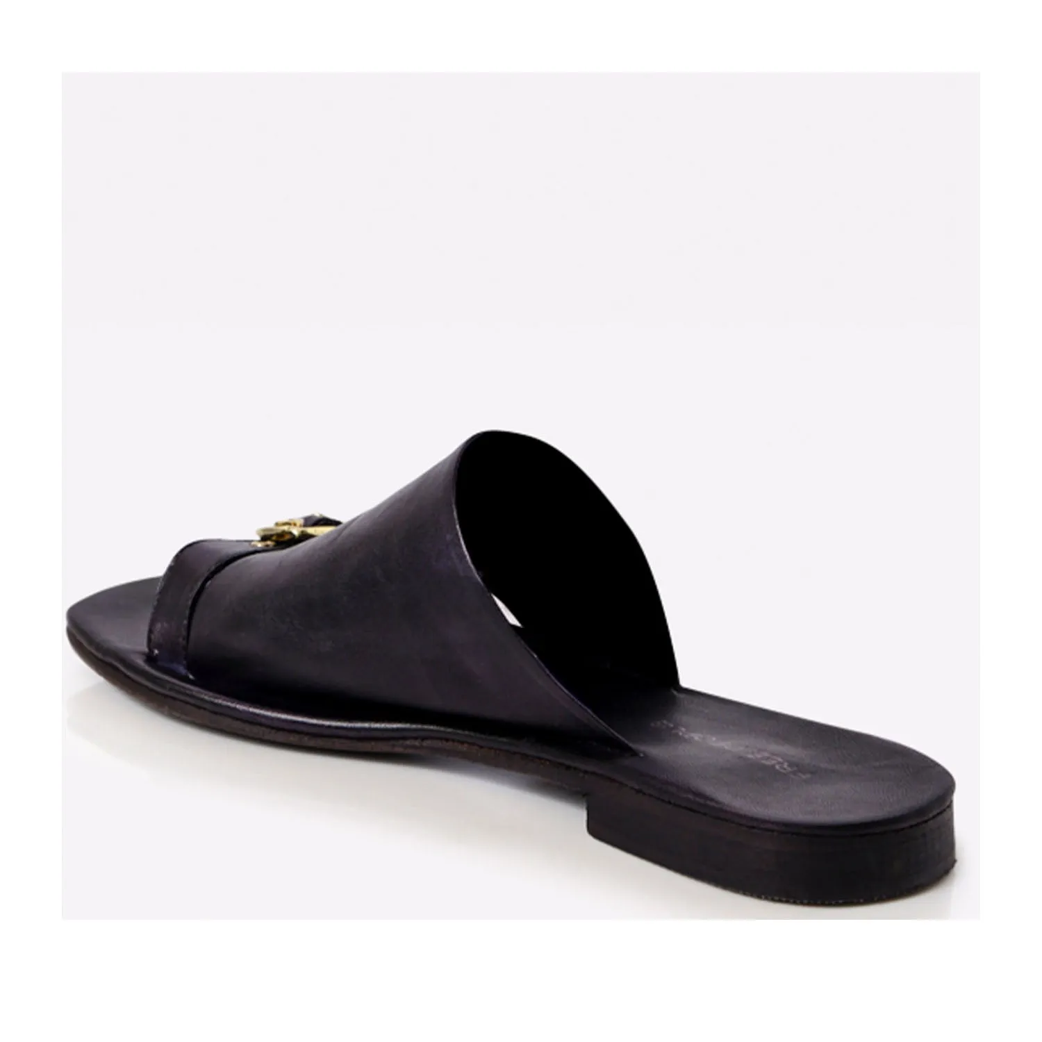 Free People Women's Mila Minimal Flat Sandal in Black